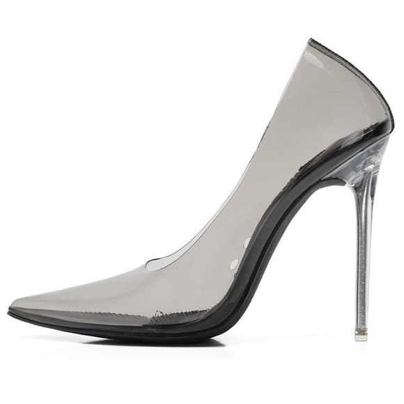 NIB MACKIN J Pointed Toe Transparent Pump, Size 10 - Picture 2 of 6